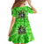 Irish Skull Family Matching Long Sleeve Bodycon Dress and Hawaiian Shirt Shamrock And Roll - Wonder Print Shop