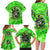 Irish Skull Family Matching Long Sleeve Bodycon Dress and Hawaiian Shirt Shamrock And Roll - Wonder Print Shop