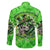 Irish Skull Family Matching Long Sleeve Bodycon Dress and Hawaiian Shirt Shamrock And Roll - Wonder Print Shop