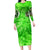 Irish Skull Family Matching Long Sleeve Bodycon Dress and Hawaiian Shirt Shamrock And Roll - Wonder Print Shop