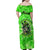 Irish Skull Family Matching Off Shoulder Maxi Dress and Hawaiian Shirt Shamrock And Roll - Wonder Print Shop