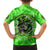 Irish Skull Family Matching Short Sleeve Bodycon Dress and Hawaiian Shirt Shamrock And Roll - Wonder Print Shop