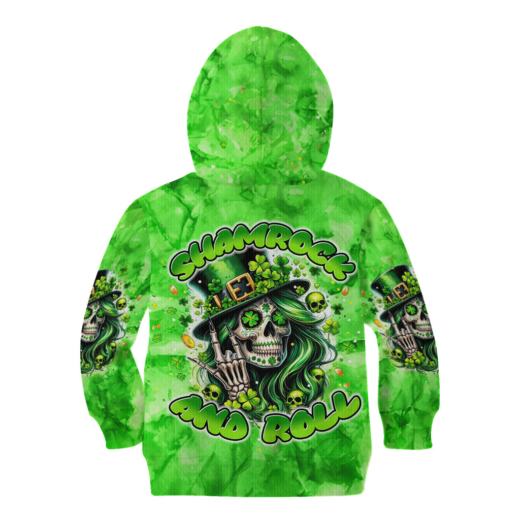 Irish Skull Kid Hoodie Shamrock And Roll - Wonder Print Shop