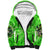 Irish Skull Sherpa Hoodie Shamrock And Roll