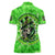 Irish Skull Women Polo Shirt Shamrock And Roll