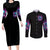 Rose Skull Couples Matching Long Sleeve Bodycon Dress and Long Sleeve Button Shirt The Good Girl In Me Got Tired Of The Bullshit So The Bitch In Me Came Out To Play - Wonder Print Shop