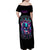 Rose Skull Family Matching Off Shoulder Maxi Dress and Hawaiian Shirt The Good Girl In Me Got Tired Of The Bullshit So The Bitch In Me Came Out To Play - Wonder Print Shop