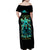 Witch Skull Family Matching Off Shoulder Maxi Dress and Hawaiian Shirt The Good Girl In Me Got Tired Of The Bullshit So The Bitch In Me Came Out To Play - Wonder Print Shop