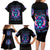 Rose Skull Family Matching Long Sleeve Bodycon Dress and Hawaiian Shirt She Whispered Back Iam The Storm - Wonder Print Shop