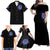 Rose Skull Family Matching Off Shoulder Maxi Dress and Hawaiian Shirt She Whispered Back Iam The Storm - Wonder Print Shop