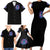 Rose Skull Family Matching Short Sleeve Bodycon Dress and Hawaiian Shirt She Whispered Back Iam The Storm - Wonder Print Shop