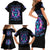 Rose Skull Family Matching Short Sleeve Bodycon Dress and Hawaiian Shirt She Whispered Back Iam The Storm - Wonder Print Shop