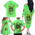 Irish Skull Family Matching Off The Shoulder Long Sleeve Dress and Hawaiian Shirt I'm Not Anti Social I'm Just Not User Friendly - Wonder Print Shop