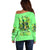 Irish Skull Off Shoulder Sweater I'm Not Anti Social I'm Just Not User Friendly - Wonder Print Shop