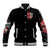 Devil Skull Baseball Jacket Little Bit Of Devil In These Angel eyes - Wonder Print Shop