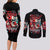 Devil Skull Couples Matching Long Sleeve Bodycon Dress and Long Sleeve Button Shirt Little Bit Of Devil In These Angel eyes - Wonder Print Shop