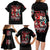 Devil Skull Family Matching Long Sleeve Bodycon Dress and Hawaiian Shirt Little Bit Of Devil In These Angel eyes - Wonder Print Shop