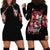 Devil Skull Hoodie Dress Little Bit Of Devil In These Angel eyes - Wonder Print Shop