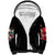 Devil Skull Sherpa Hoodie Little Bit Of Devil In These Angel eyes - Wonder Print Shop