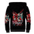 Devil Skull Sherpa Hoodie Little Bit Of Devil In These Angel eyes - Wonder Print Shop