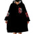 Devil Skull Wearable Blanket Hoodie Little Bit Of Devil In These Angel eyes