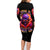 Flame Skull Family Matching Long Sleeve Bodycon Dress and Hawaiian Shirt Judge Me When You Reperfect Otherwise Shut Up - Wonder Print Shop