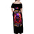 Flame Skull Family Matching Off Shoulder Maxi Dress and Hawaiian Shirt Judge Me When You Reperfect Otherwise Shut Up - Wonder Print Shop