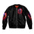 Flame Skull Sleeve Zip Bomber Jacket Judge Me When You Reperfect Otherwise Shut Up