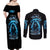 Skull Reaper Couples Matching Off Shoulder Maxi Dress and Long Sleeve Button Shirt I Can't Go To Hell The Devil Still Has A Restraining Order Against Me - Wonder Print Shop