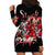 Devil Skull Hoodie Dress Stuck Between IDK IDC and IDGAF - Wonder Print Shop