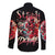 Devil Skull Long Sleeve Button Shirt Stuck Between IDK IDC and IDGAF - Wonder Print Shop