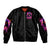 Rose Skull Bomber Jacket Beasuty In Beast Mode - Wonder Print Shop