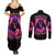 Rose Skull Couples Matching Summer Maxi Dress and Long Sleeve Button Shirt Beasuty In Beast Mode - Wonder Print Shop