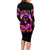 Rose Skull Family Matching Long Sleeve Bodycon Dress and Hawaiian Shirt Beasuty In Beast Mode - Wonder Print Shop