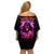 Rose Skull Family Matching Off Shoulder Short Dress and Hawaiian Shirt Beasuty In Beast Mode - Wonder Print Shop