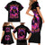 Rose Skull Family Matching Short Sleeve Bodycon Dress and Hawaiian Shirt Beasuty In Beast Mode - Wonder Print Shop