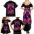 Rose Skull Family Matching Summer Maxi Dress and Hawaiian Shirt Beasuty In Beast Mode - Wonder Print Shop