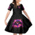 Rose Skull Kid Short Sleeve Dress Beasuty In Beast Mode - Wonder Print Shop