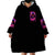 Rose Skull Wearable Blanket Hoodie Beasuty In Beast Mode