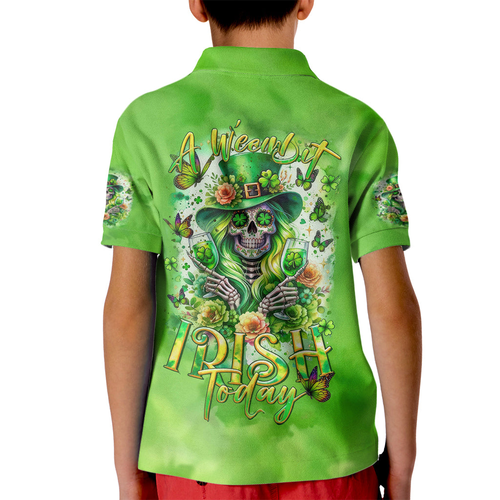 Irish Skull Kid Polo Shirt Irish Today - Wonder Print Shop