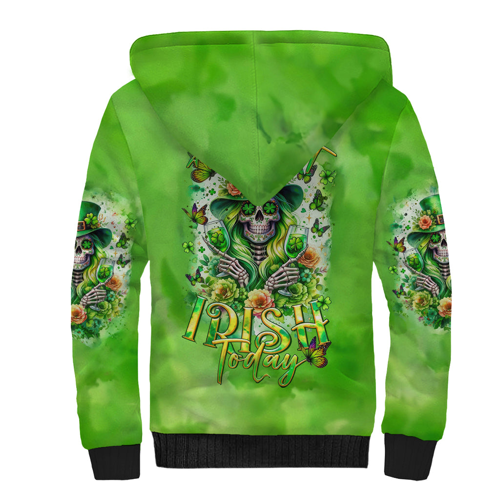 Irish Skull Sherpa Hoodie Irish Today