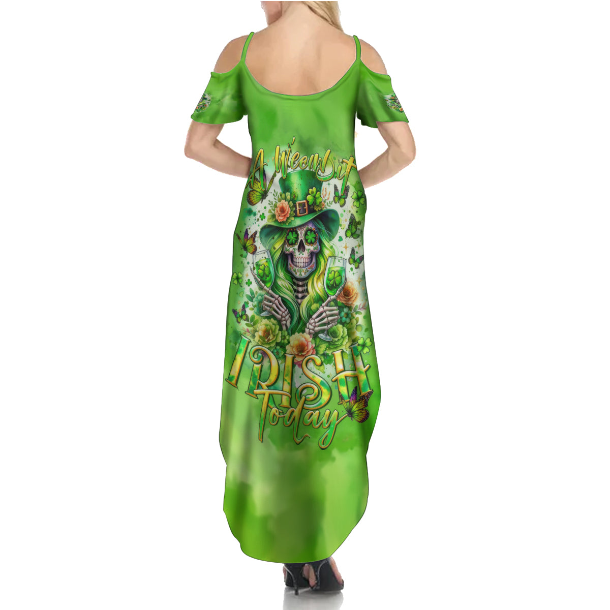 Irish Skull Summer Maxi Dress Irish Today