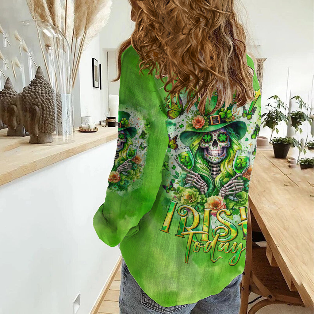 Irish Skull Women Casual Shirt Irish Today