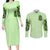 Irish Skull Couples Matching Long Sleeve Bodycon Dress and Long Sleeve Button Shirt Drink Up Bitches - Wonder Print Shop