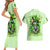 Irish Skull Couples Matching Short Sleeve Bodycon Dress and Hawaiian Shirt Drink Up Bitches - Wonder Print Shop