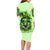 Irish Skull Family Matching Long Sleeve Bodycon Dress and Hawaiian Shirt Drink Up Bitches - Wonder Print Shop