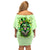 Irish Skull Family Matching Off Shoulder Short Dress and Hawaiian Shirt Drink Up Bitches - Wonder Print Shop