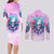 Rose Skull Couples Matching Long Sleeve Bodycon Dress and Long Sleeve Button Shirt Bullshit So The Bitch In Me Come Out To Play - Wonder Print Shop