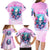 Rose Skull Family Matching Long Sleeve Bodycon Dress and Hawaiian Shirt Bullshit So The Bitch In Me Come Out To Play - Wonder Print Shop