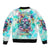 Flower Skull Bomber Jacket She Is Sunshine Mixed With A Little Hurricane - Wonder Print Shop